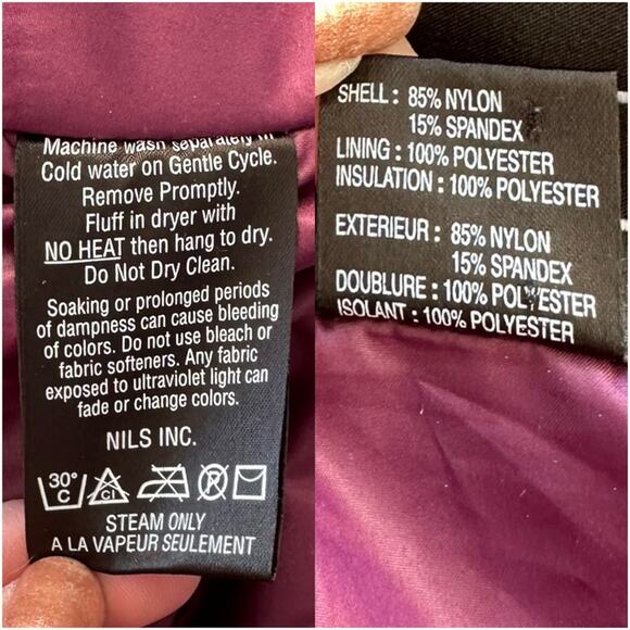 NILS Ski & Snowboard Jacket in Grape Wine Sz 6 - Picture 14 of 16